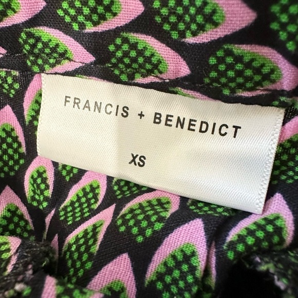 Francis + Benedict maxi skirt size XS geometric pattern hippie boho vacation - Picture 4 of 5